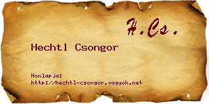 Hechtl Csongor névjegykártya