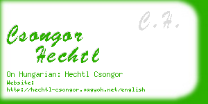 csongor hechtl business card